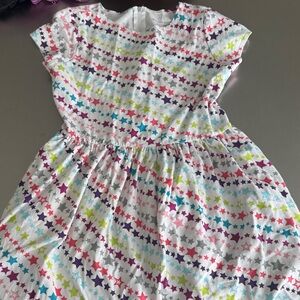 American Girl Multicolor Star Print Kids Dress